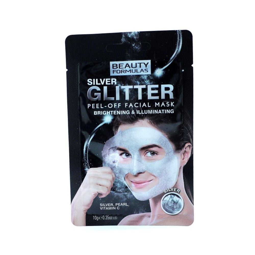 Beauty Formulas Silver Glitter Peel Off Facial Mask 